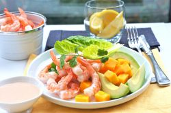 jednoduchý a chutný krevetový salát