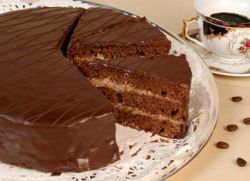 Čokoládový zákuskový dort