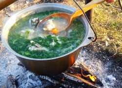 jak gotować zupę na ogniu