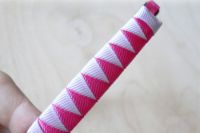 как да плете панела с панделки 18