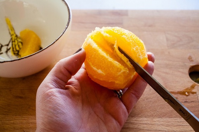 Jak pięknie oczyścić pomarańczę 4