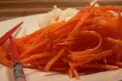 Моркови в корейски стил с подправки