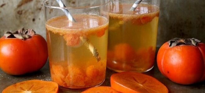 persimmon kompotirati recept