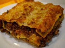 Lasagna recept z mletim mesom in gobami