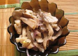 kako kuhati ostrigarskih gob v korejščini