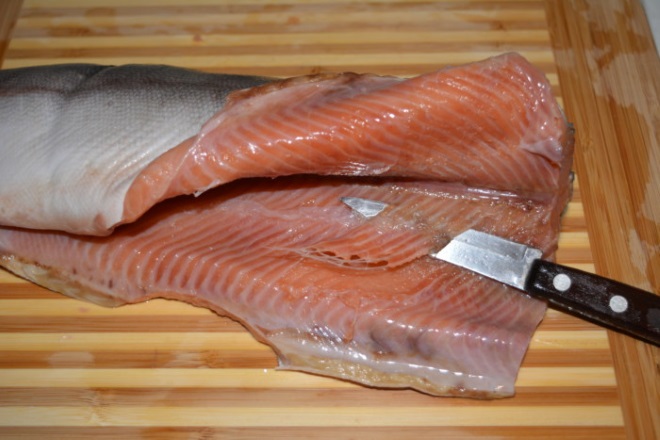 Kako rez lososa s filetom 5