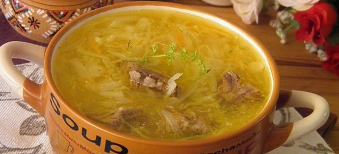 polévka ze zelí - starodávný recept
