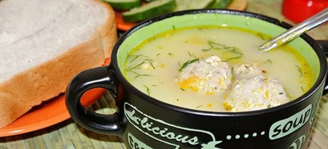 Сирова супа са месним куглицама