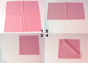 как да украсите салфетките за маса 7