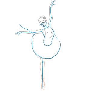 Како нацртати балерину 24