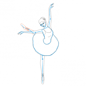 Kako nacrtati balerinu 25