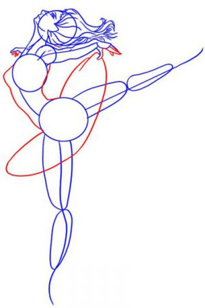 Jak nakreslit balerína 14