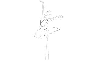 Kako crtati balerinu 2
