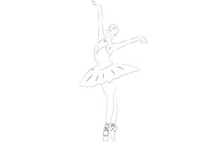 Jak nakreslit balerína 3