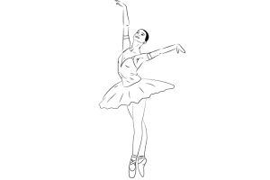 Jak nakreslit balerína 4