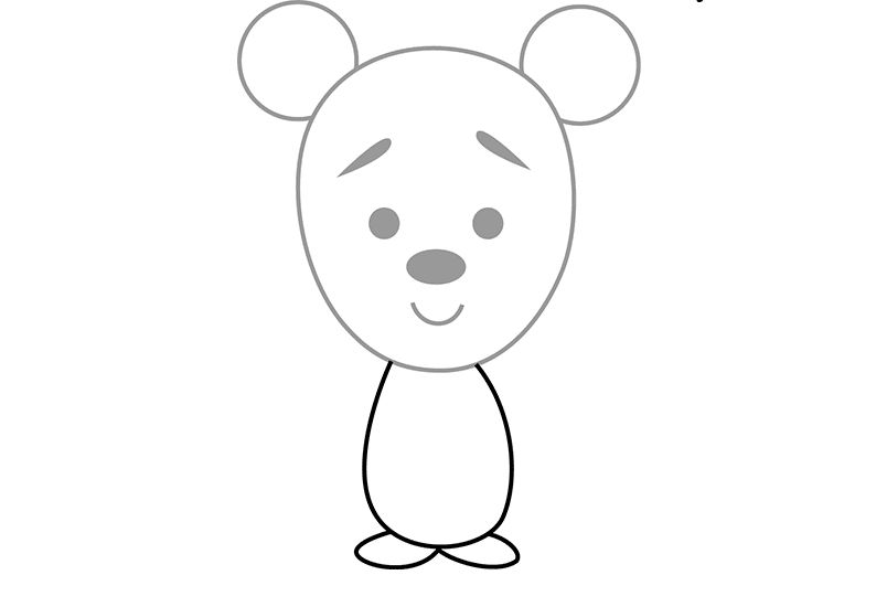 како нацртати медведа 9