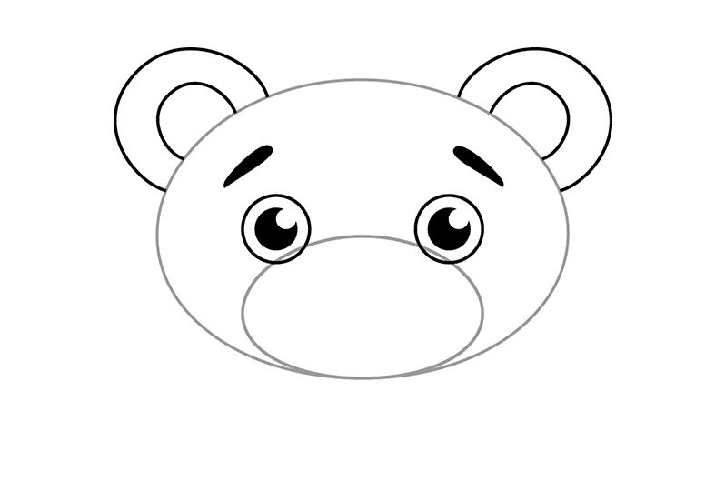 как да нарисувате мечка 1