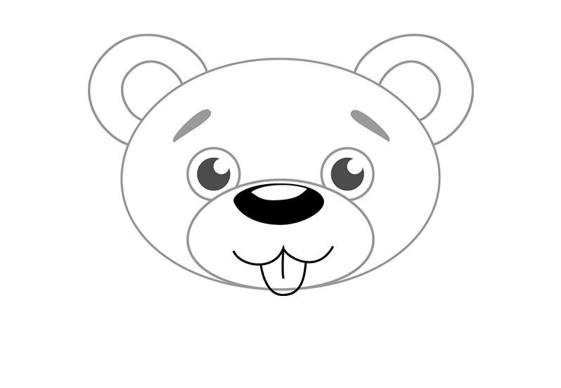 как да нарисувате мечка 2