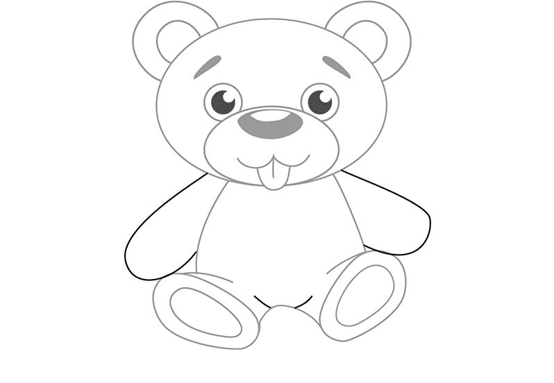 jak nakreslit medvěd 4