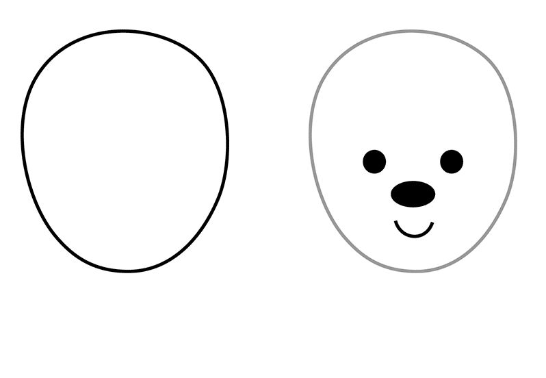 как да нарисувате мечка 7