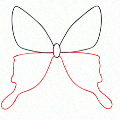 kako crtati leptir 10