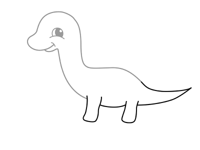 как да нарисувате динозавър 16