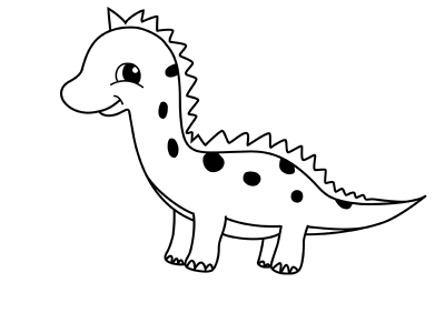 како нацртати диносаурус 18