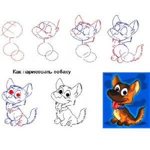kako crtati psa za djecu 8