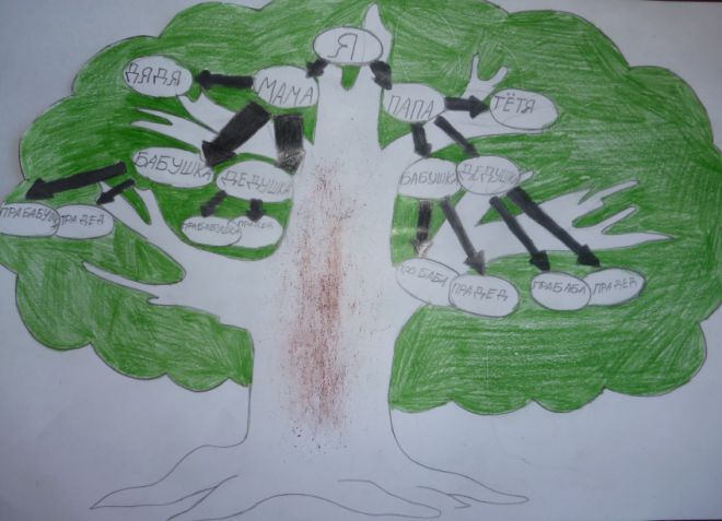 Как да нарисуваме семейно дърво в училище9