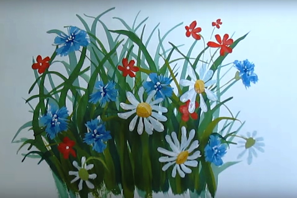 как да нарисувате цвете на етапи 34