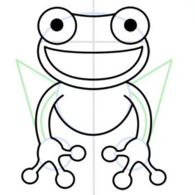 Како нацртати жабу 27