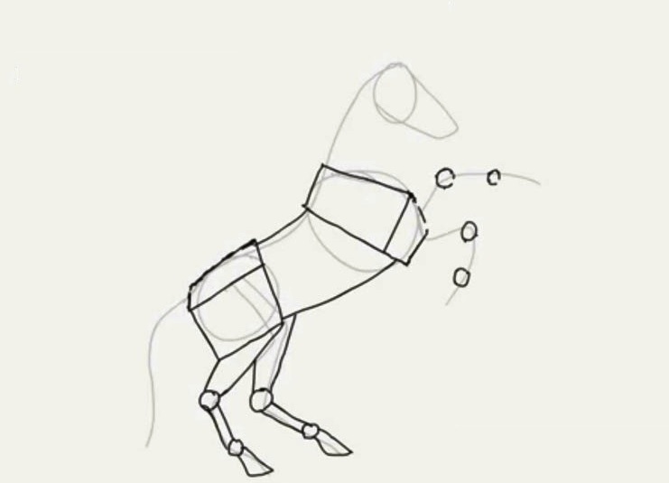 како нацртати коња у кораку оловке за корак 14