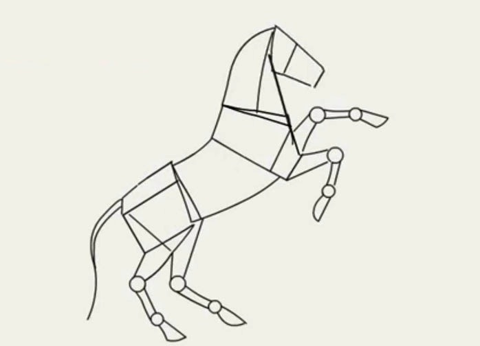 jak nakreslit koně v tužce ve stupních 16