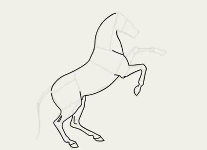как да нарисувате кон в молив на етапи 18