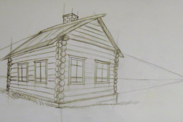 как да нарисувам къща 9