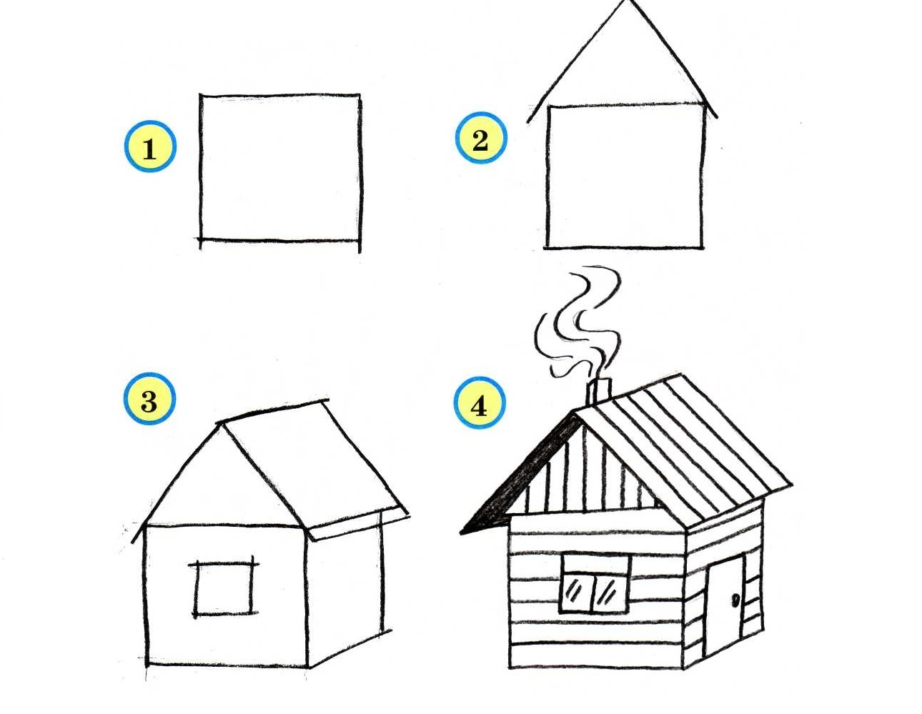 kako nacrtati kuću 23
