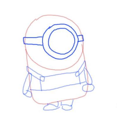 kako crtati minion 5