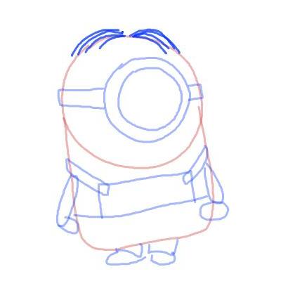 kako crtati minion 6