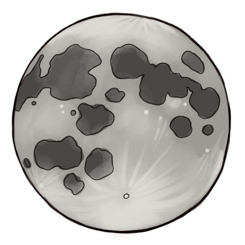 Как да нарисуваме луна 11