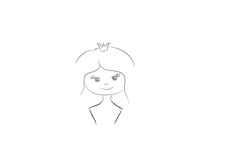 како нацртати принцезу 4
