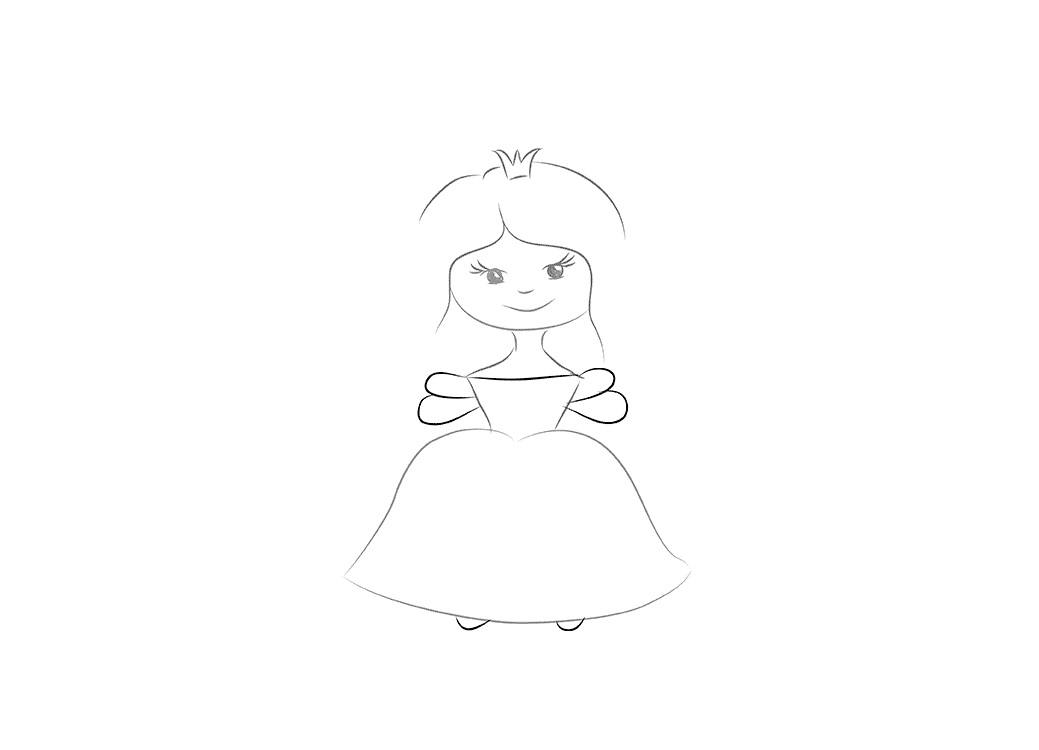 kako nacrtati princeza 6