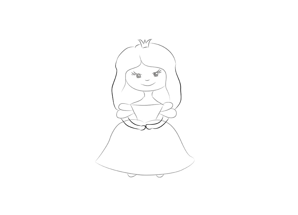 kako nacrtati princezu 7