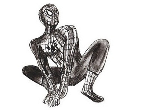 kako crtati spider man 20