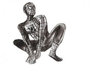 како да нацртате паукове човека 21
