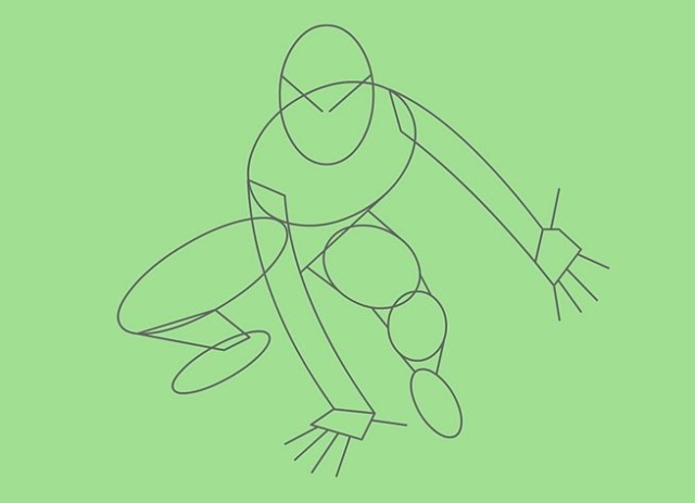 jak narysować człowieka spider 4