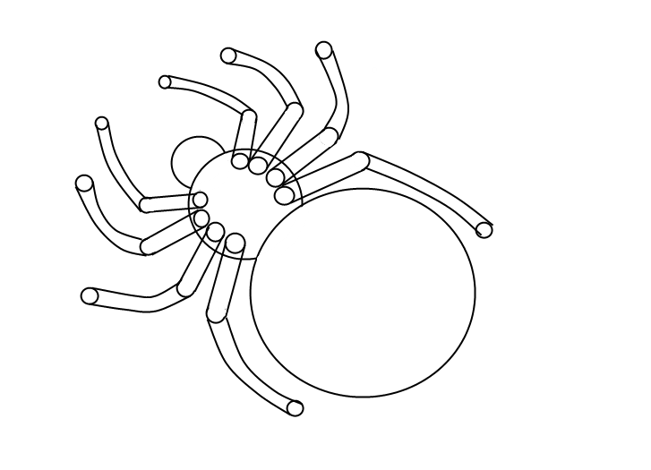Jak narysować pająka 5