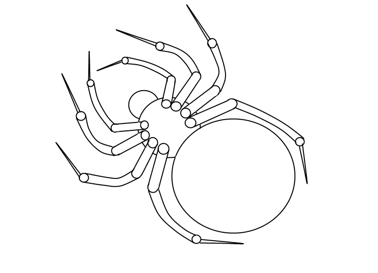 Jak narysować pająka 6