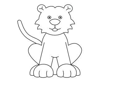 Kako crtati tigar 11