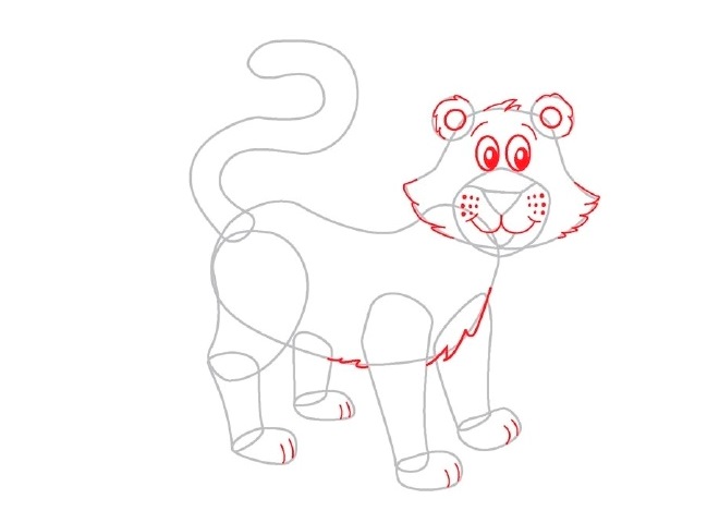 Како нацртати тигар 16