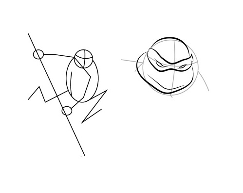 Как да нарисуваме нинджа костенурка 12